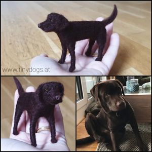 #tinydogs #labrador #dogportrait #dogstagram #dogsofinstagram #dogs #needlefelting #doggo #cute #miniature #mini