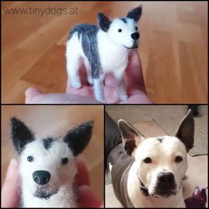 #tinydogs #dogportrait #doggo #miniature #needlefelting #dogsofinstagram